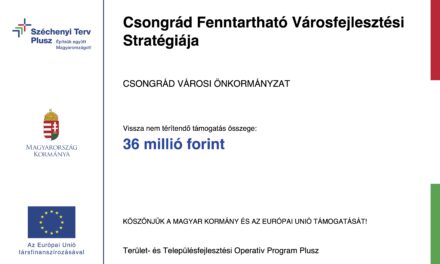 Támogatást nyert Csongrád Fenntartható Városfejlesztési Stratégiája