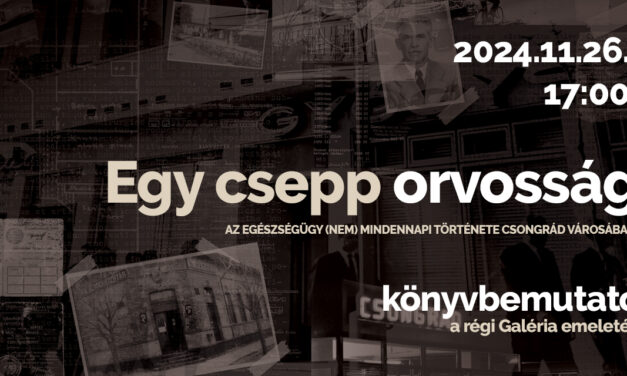 Könyvbemutató: Dr. Lovas Sándor – Egy csepp orvoslás